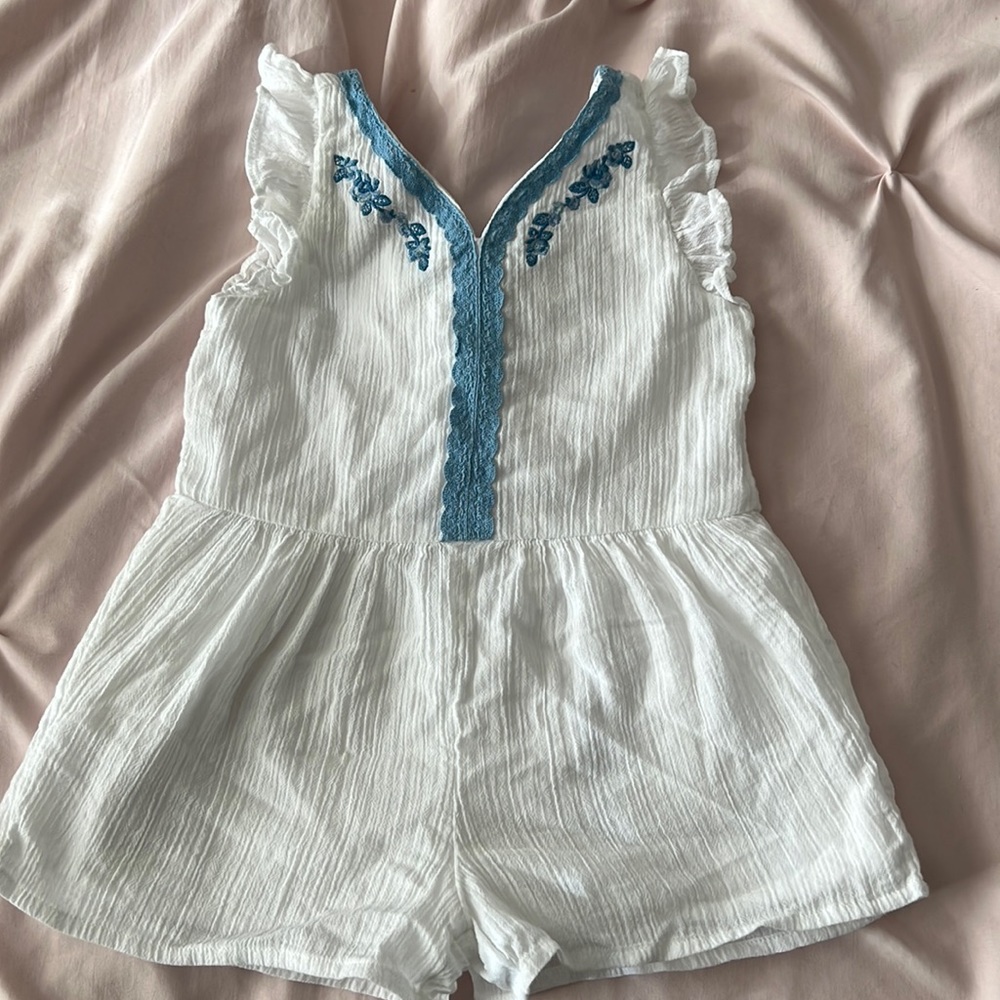 Janie and Jack White Romper 2T